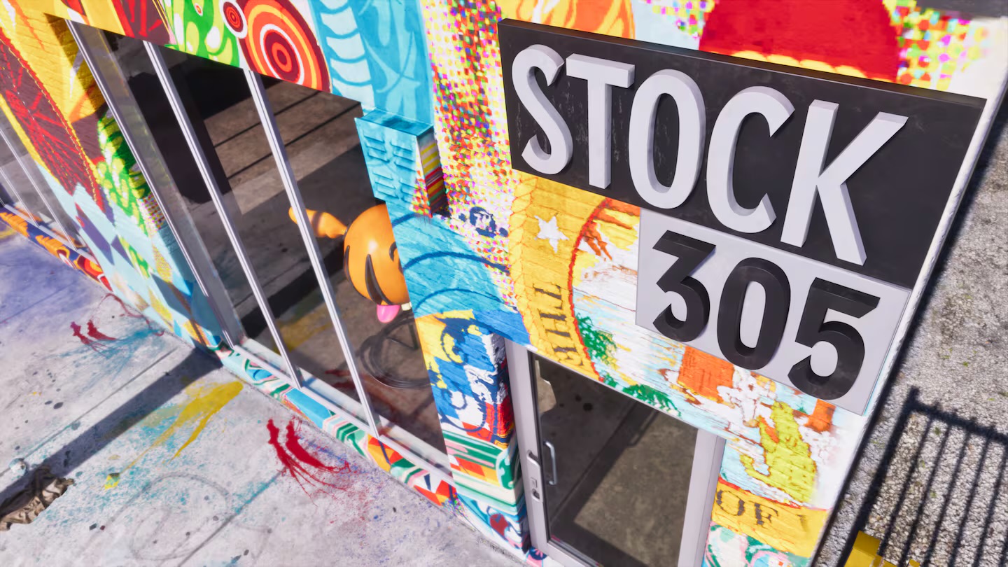 Stock 305 storefront sign